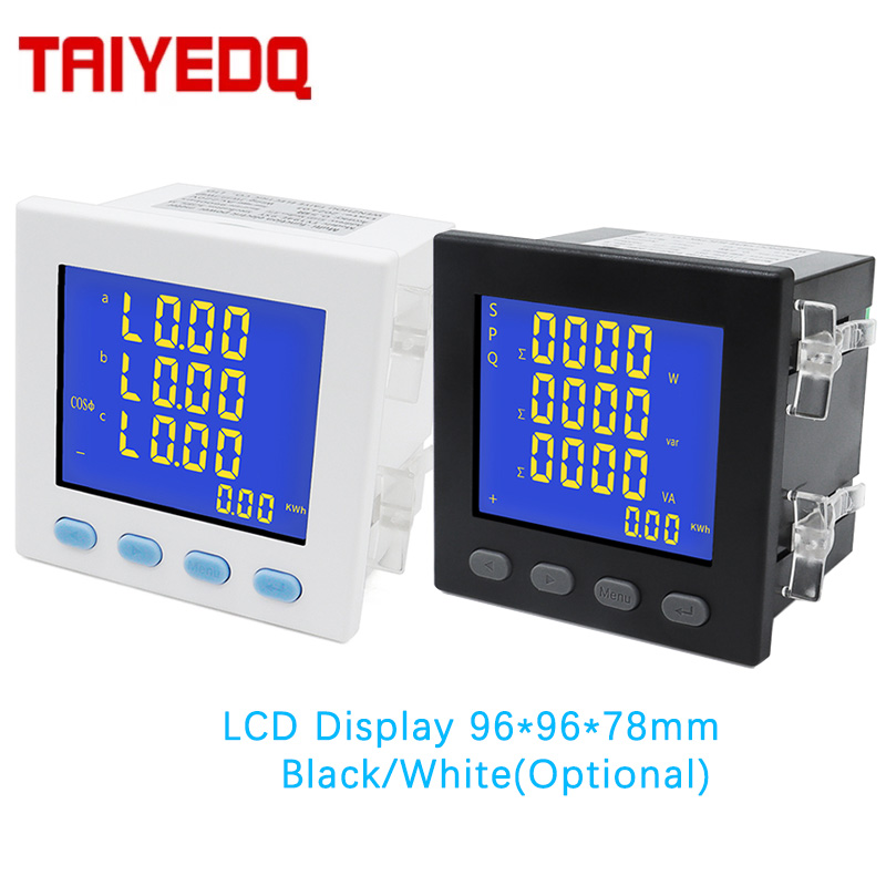 Diy Electronics Store - LCD Driefasige Paneelmeter V A Hz
