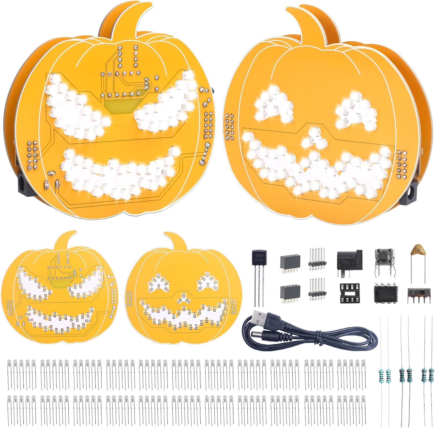 Diy Electronics Desk - Halloween DIY Soldeerset Pompoen LED Licht