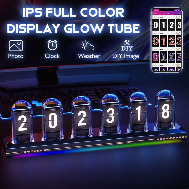 Diy Analog Electronics - RGB Glow Tube Klok DIY IPS