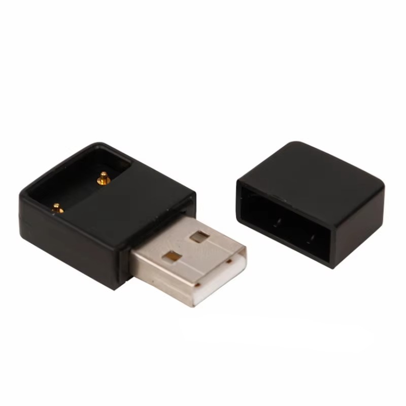 Diy Vape Electronics - Draagbare zwarte USB-batterijlader Aansluiting Oplaadpoort voor