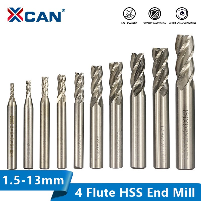 Diy Cnc Router Electronics - XCAN HSS Frees 4-fluit frees 1,5-13