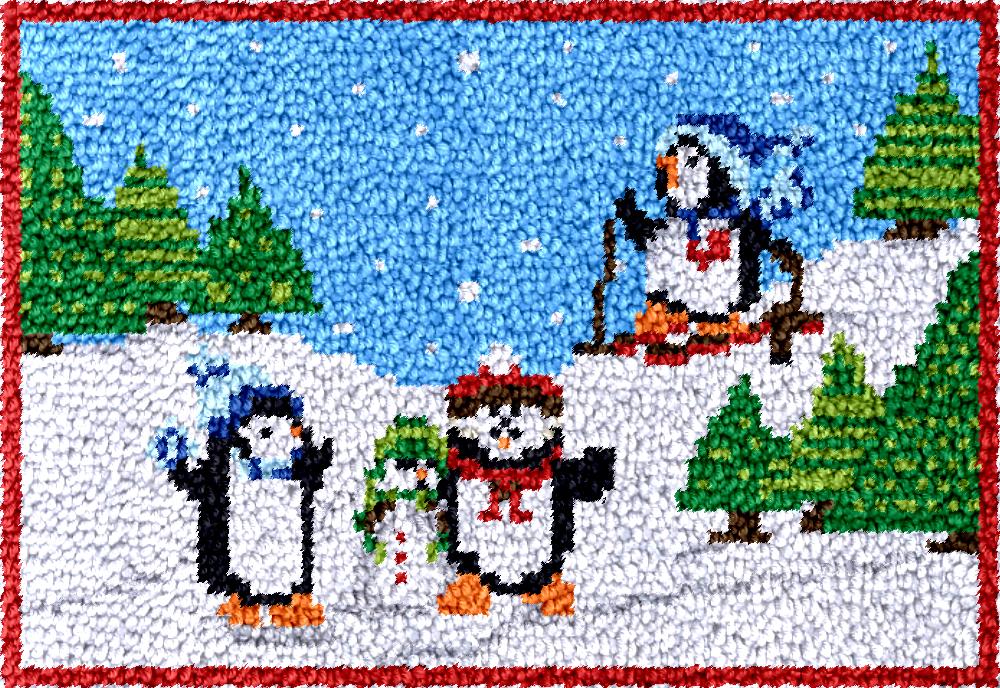 Diy Electronics Kits For Adults - pinguïns Klinkhaak Tapijt Kits met bedrukt