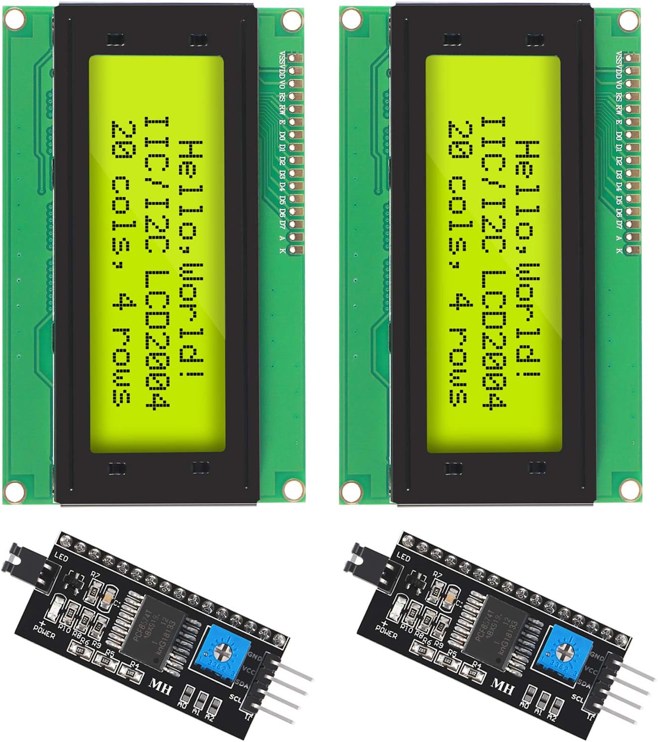 I2C Lcd Display - 2 Stuks Iic I2c Twi Seriële