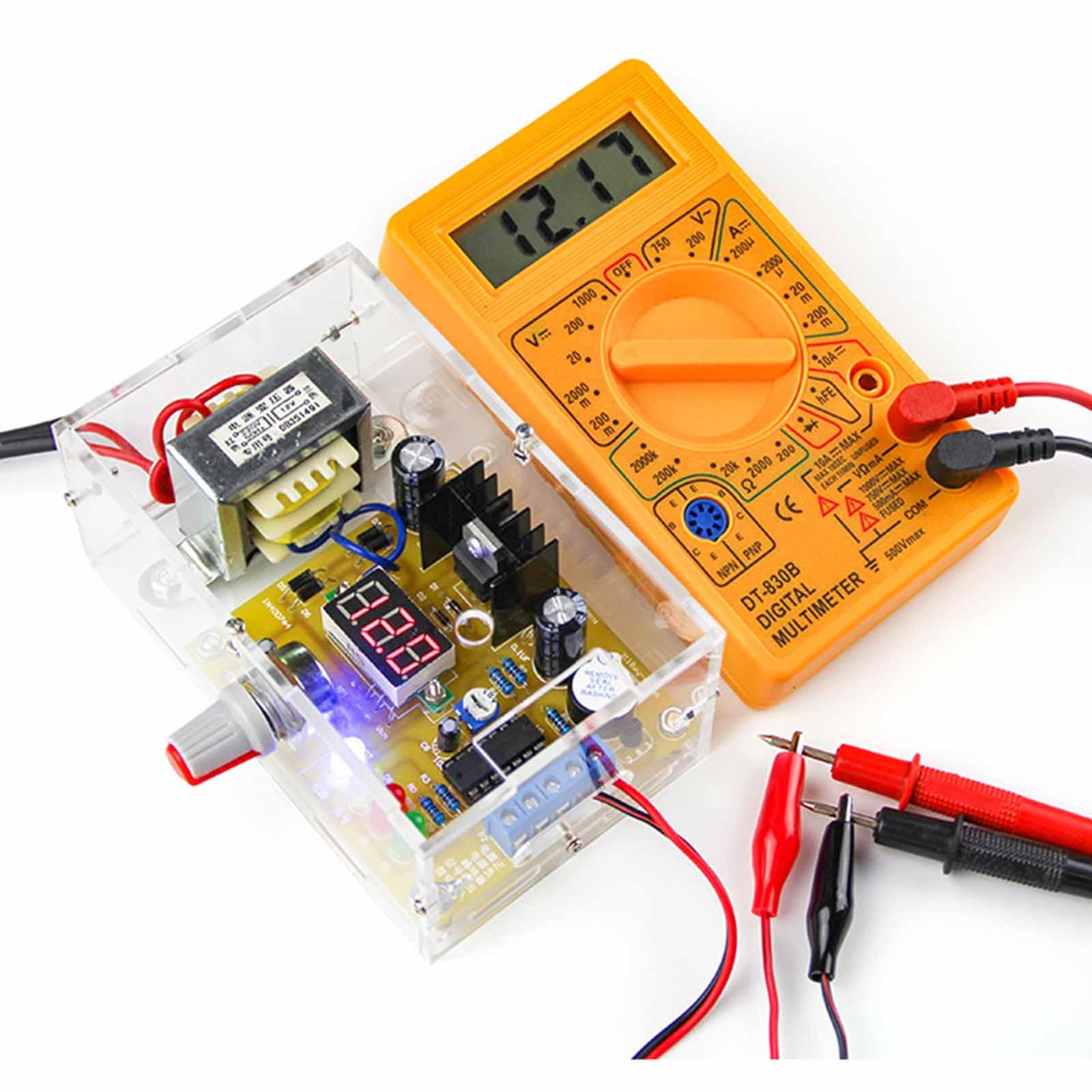 Diy Electronics Course - Voedingsmodule Verstelbare spanningsregelaarplaat DIY LM317 Kit