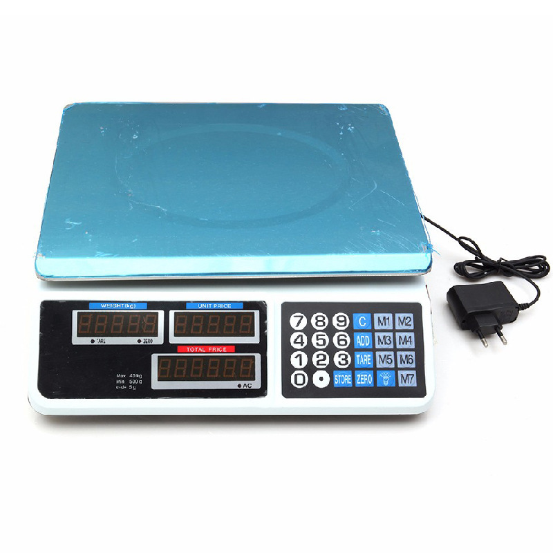 Diy Electronics Store - Roestvrijstalen elektronische weegschaal 30 kg oplaadbaar