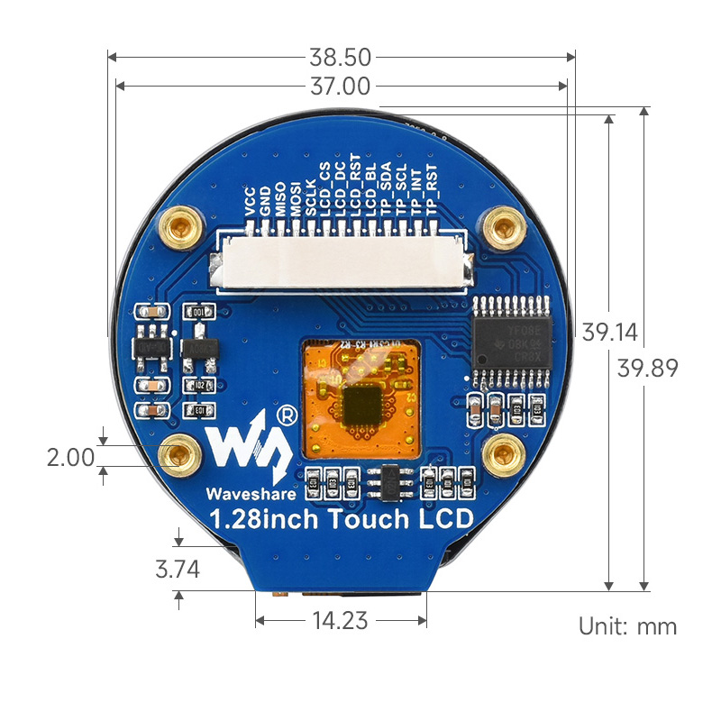 1,28 inch Touch LCD-displaymod - I2C Lcd Display recensie en prijs