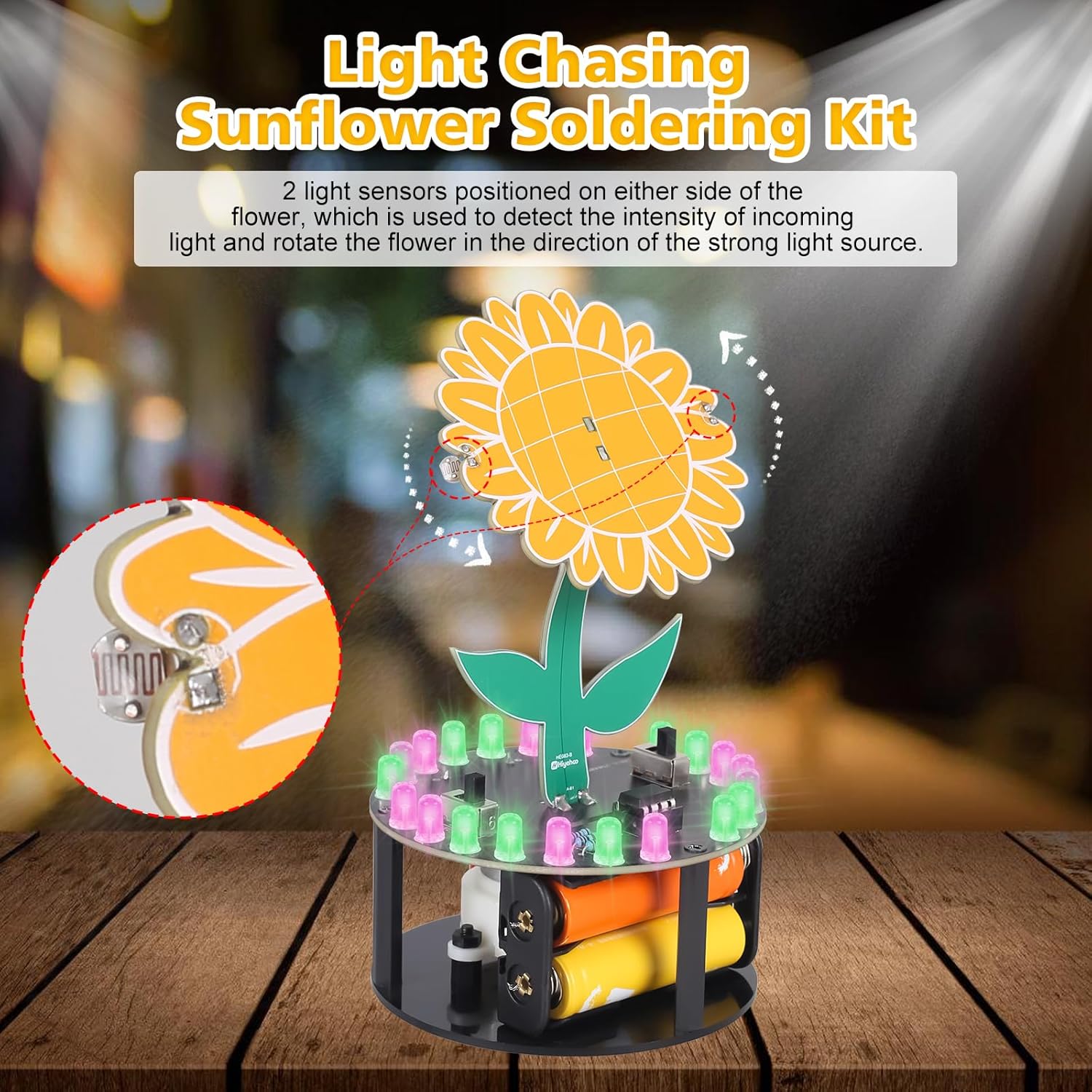 Lichtjagerende zonnebloem sold - Diy Electronics Kits For Adults recensie en prijs