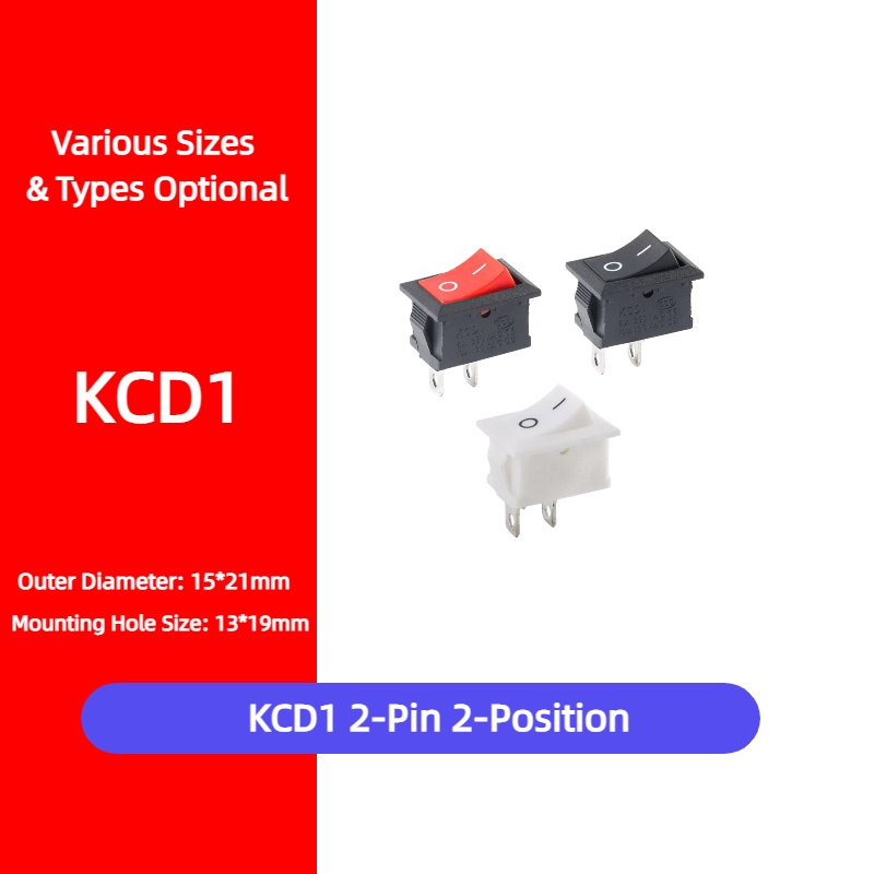 5 Stuks KCD1 2Pin 21*15mm Snap - Diy Boat Electronics recensie en prijs