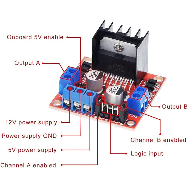L298N driver board module L298 - L298N Motor Driver recensie en prijs