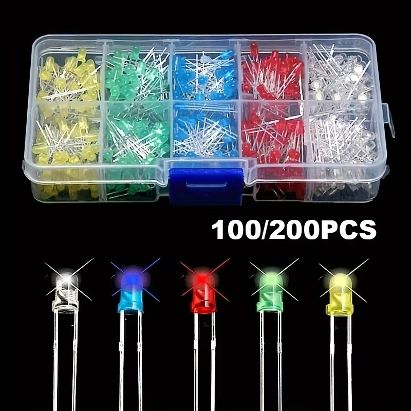 100/200PCS 3mm 5mm Multicolor  - R/Diy Electronics recensie en prijs