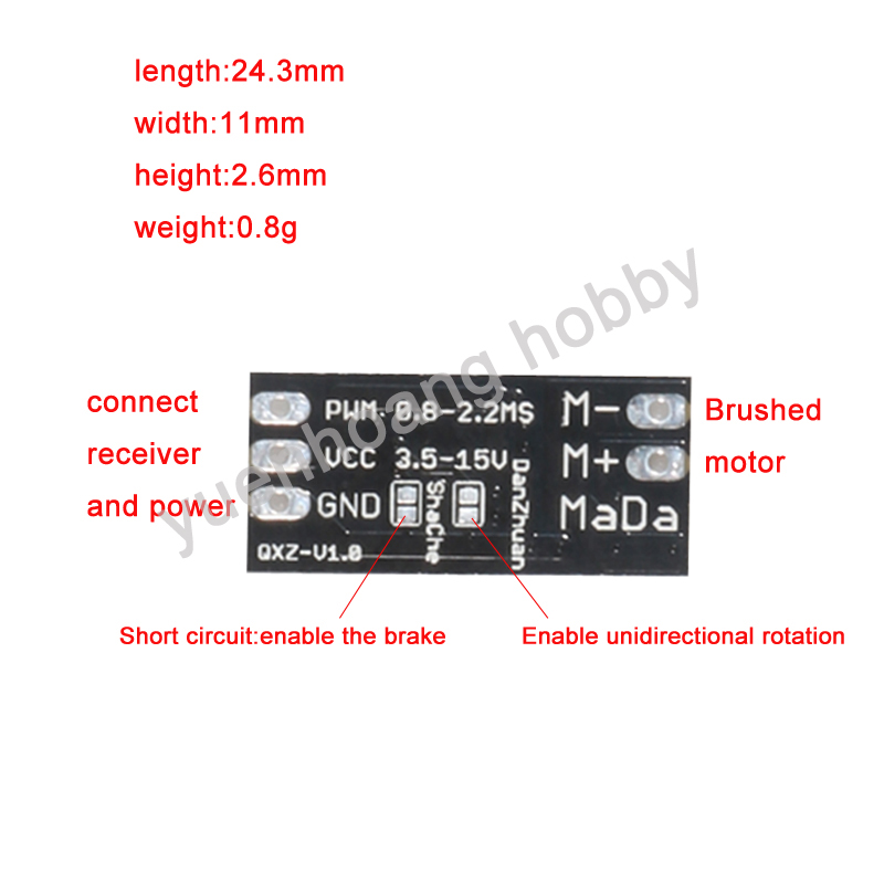 1 ST 3.5-15 V Borstel ESC Twee - Diy Boat Electronics recensie en prijs