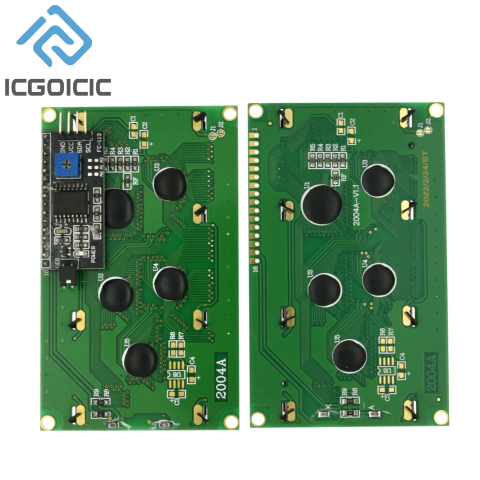 2004A LCD2004 Blauw/Geel-Groen - I2C Lcd Display recensie en prijs