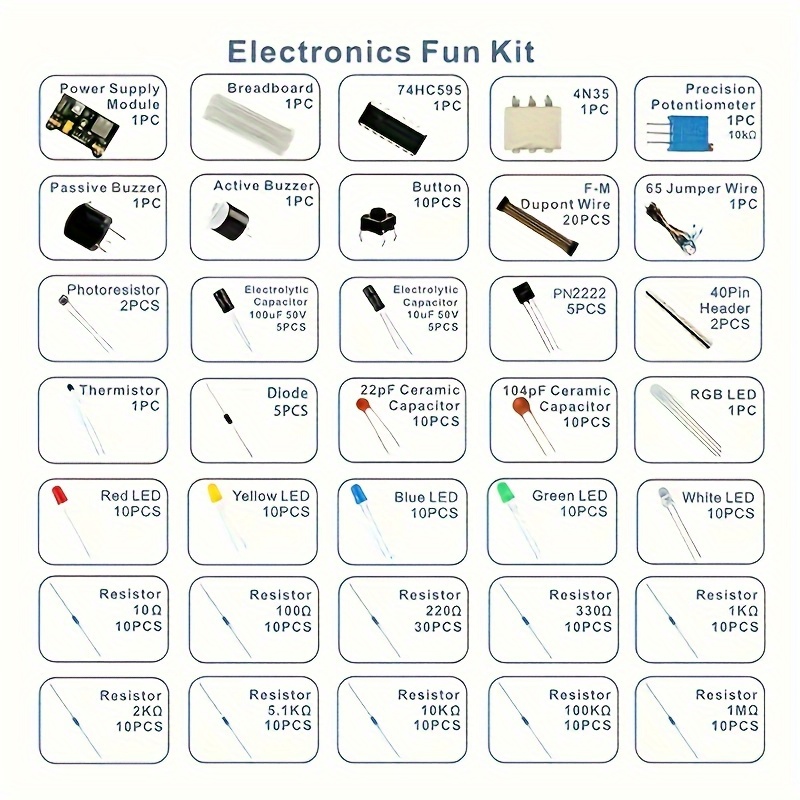 Elektronische componenten Elek - R/Diy Electronics recensie en prijs