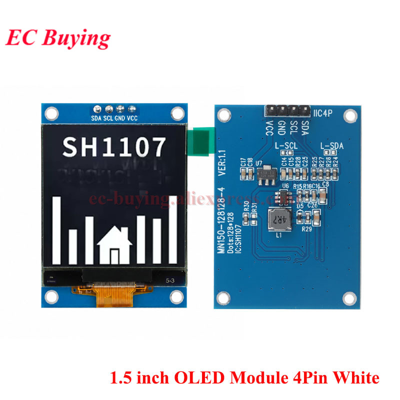 1,5 inch OLED LCD wit displaym - I2C Lcd Display recensie en prijs